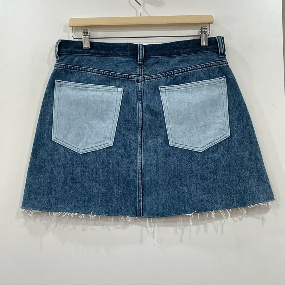 Everlane Cargo Mini Jean Skirt